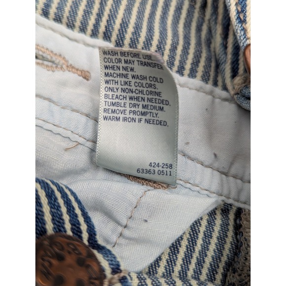 Lot of 3 OshKosh B'gosh Overall Pants 12M 18M 24M Pinstripe Engineer Carpenter - Picture 4 of 16